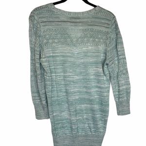 Lefty & Me Sweater Lightweight Long V-Neck 3/4